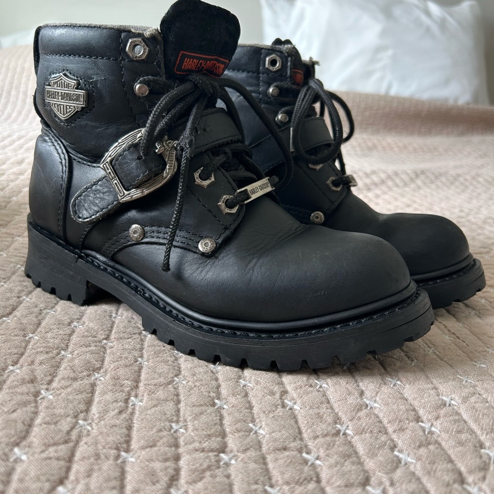 Worn In Harley Boots - Faded Glory Style